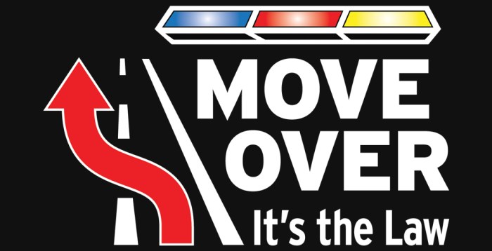 The georgia move-over law requires motorist to